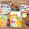 48 Pack Acrylic Paint Set, 30 Colors Acrylic Paint (36ml) with 10 Brushes 5 Canvas 1 Paint Knife 1 Palette 1 Art Sponge, Complete Set for Kids, Adults Painting on Canvas Rocks Wood Ceramic